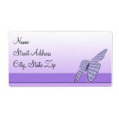 Étiquette Papillon En vichy (Devant)