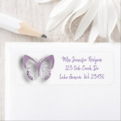 Étiquette Papillon pourpre (En situation)