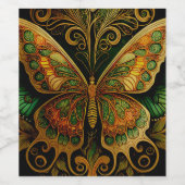 Étiquette papillon Steampunk (Étiquettes simples)