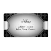 Étiquette Papillon tissu Abstrait (Devant)