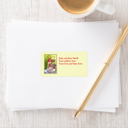 Étiquette Papillon vapeur (En situation)