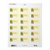 Étiquette Papillon vapeur (Feuille entière)