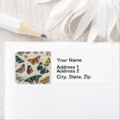 Étiquette Papillons Collection Antique Papillons (En situation)