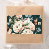 Étiquette Papillons et fleurs (En situation)