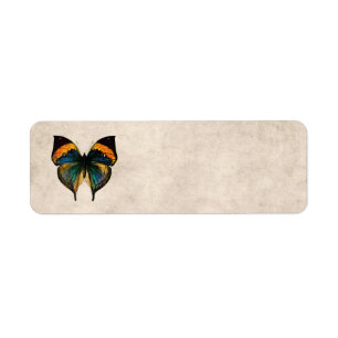 Étiquette Papillons vintages de l'illustration 1800's de