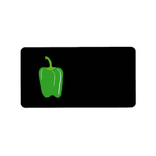 Étiquette Paprika Vert. Entier