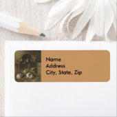 Étiquette Pâques Animaux Mignons Vintage (En situation)