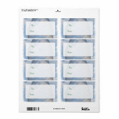 Étiquette Pâques joyeuses - Oeuf de Pâques transparent dans  (Feuille entière)