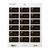 Étiquette Pâques Résurrection Religieuse (Feuille entière)