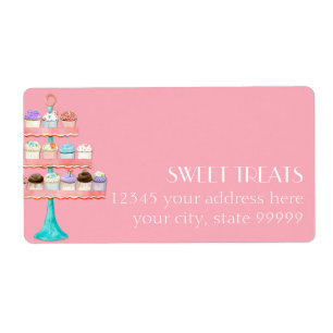 Étiquette Paquet d'affaires Cupcake Dessert Baking Bakery