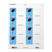 Étiquette parachutiste (Feuille entière)