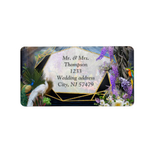 Étiquette Paradis de la Wisteria tropicale au Palais d'Or