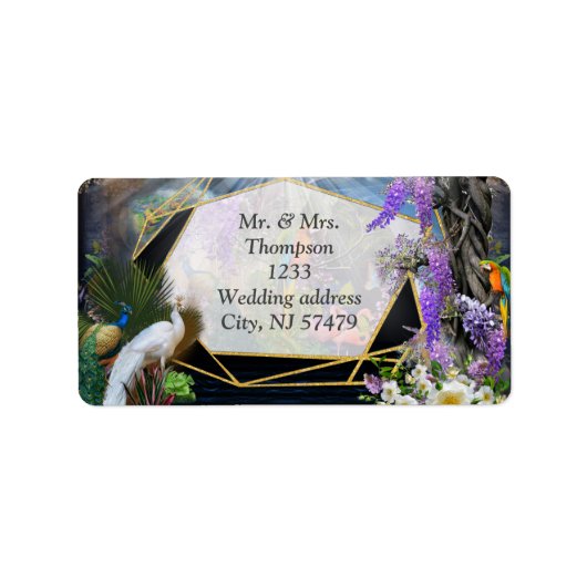 Étiquette Paradis de la Wisteria tropicale au Palais d'Or (Devant)