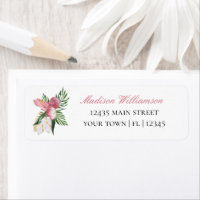 Paradis Tropical Aquarelle Florale Fête de Mariage