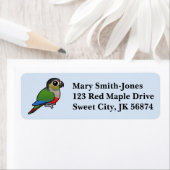 Étiquette Parakeet à ventre crimson (En situation)