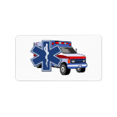 Étiquette Paramètre EMT d'ambulance EMS (Devant)