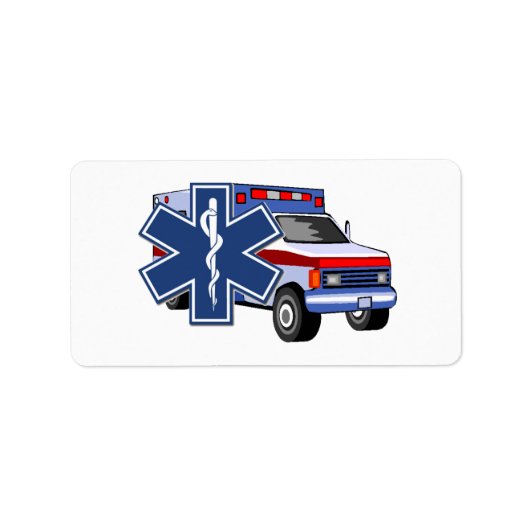 Étiquette Paramètre EMT d'ambulance EMS (Devant)
