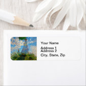 Étiquette Parasol Monet Femme Impressionnisme (En situation)