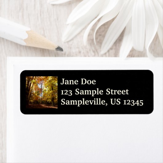 Étiquette Parc de Greenbelt à l'automne II Maryland Nature S (En situation)