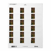 Étiquette Parc national de Great Smoky Mountain (Feuille entière)