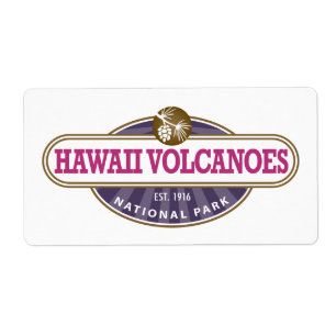 Étiquette Parc national des volcans d'Hawaii