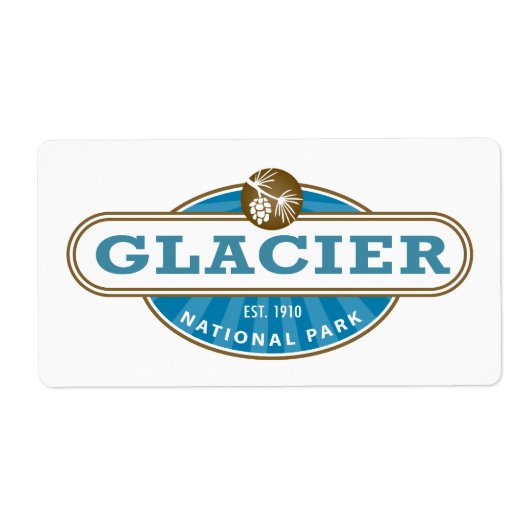 Étiquette Parc national du Glacier (Devant)