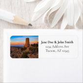 Étiquette Parc national du Grand Canyon Adresse de retour Ét (En situation)