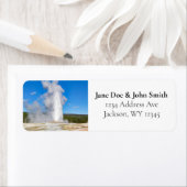 Étiquette Parc national Old Faithouse Yellowstone (En situation)