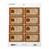 ÉTIQUETTE PARCHEMENT ANTICIPÉ ET MONOGRAMME DE SCEAU DE CIRE (Feuille entière)