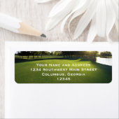 Étiquette Parcours de golf vert à Dawn (En situation)