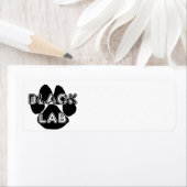 Étiquette Pare nom LR noir (En situation)