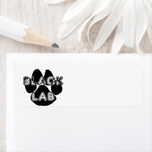 Étiquette Pare nom LR noir (En situation)