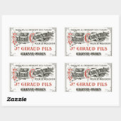 Étiquette parfum Paris vintage (Feuille)