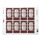 Étiquette Parfums de guérison Plum Rouge Arabesque Bottes Ét (Feuille entière)