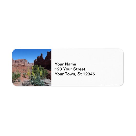 Étiquette Park Avenue - Parc national des Arches (Devant)