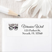 Étiquette Parlez Nerdy Pour Moi Geeks Lunettes Winking Eye r (En situation)