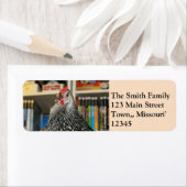 Étiquette Parlons de l'adresse de retour du véganisme (En situation)