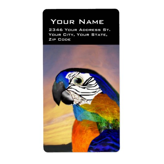 ÉTIQUETTE PARROS / ARBRE BLEUE (Devant)