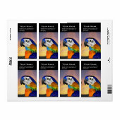 ÉTIQUETTE PARROS / ARBRE BLEUE (Feuille entière)