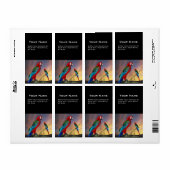 ÉTIQUETTE PARROS HYPER / ARBE ROUGE (Feuille entière)