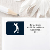 Étiquette Parti de la retraite à thème de golf (En situation)