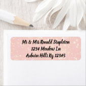 Étiquette Parties scintillant (En situation)