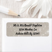 Étiquette Parties scintillant (En situation)