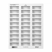 Étiquette Parties scintillant argentée argentée métal argent (Feuille entière)