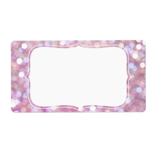 Étiquette Parties scintillant de Bokeh souple (Devant)