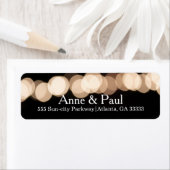 Étiquette Parties scintillant d'or Faux Foil Confetti Mariag (En situation)