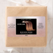 Étiquette Parties scintillant d'or rose moderne de cheveux (En situation)