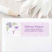 Étiquette Parties scintillant Élégante de papillons floraux  (En situation)