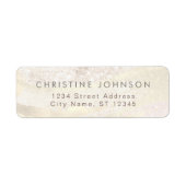 Étiquette parties scintillant en faux or (Devant)