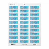 Étiquette Parties scintillant holographique Opal Iridescente (Feuille entière)